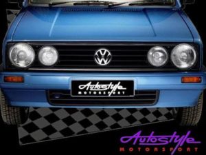 VW Golf Mk1 Double Light Grille with VW Badge