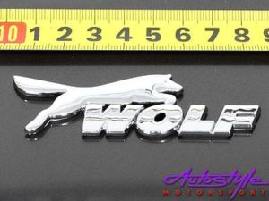 Wolf Chrome Sticker Badge-0