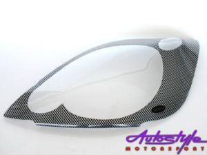 Ford Fiesta '05up Carbon Headlight Shields-0