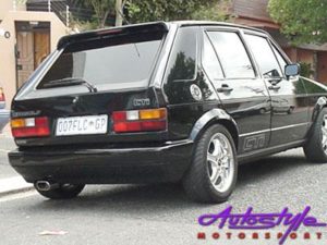 Rear Bumper Golf 2 Style to fit GOLF 1 with Stiffener Housing (fiberglass)-0