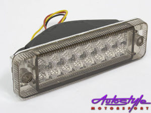 VW Golf Mk1 LED 2 Line Bumper Smoked Lens Indicator (pair)-23548