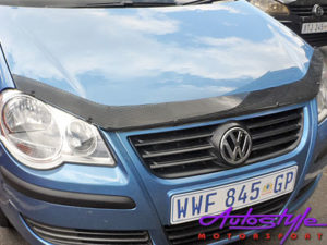 VW Polo 05+ Carbon Look Bonnet Guard-0