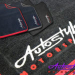 Autostyle Velour Black & Red Floor Mats-0