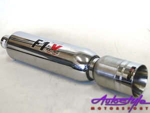 F1X Senna Bullet Style Exhaust Backbox (101mm)-0