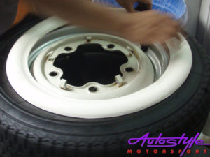 White Wall "Port-a-Wall" Panels for 14" Tyres-16983
