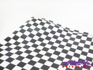 Racing Checkered Design Vinyl Sticker (1.5 x 1m)-0