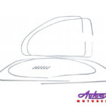 VW Beetle 58-64 Window Trim Set with Clips-0